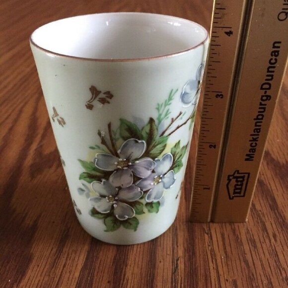 Vintage Andrea Collection by Sadek Cup Saucer Hand painted Dogwood Floral Japan - Picture 6 of 12